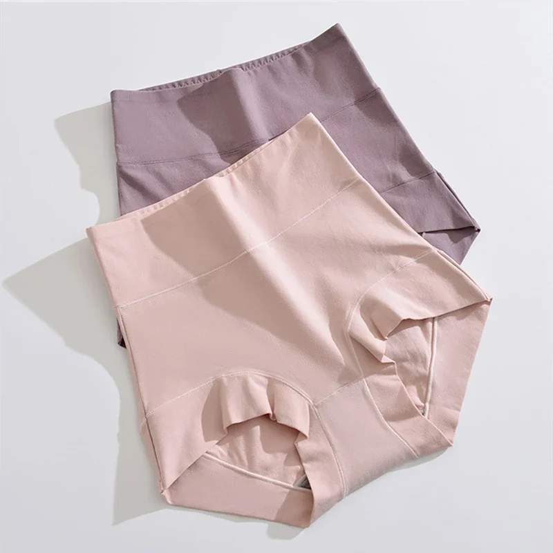 

Universal Women's Panties Underwear High-Rise Pure Cotton Solid Color Lingerie for Ladies Plus Size 4XL Boxer Shorts