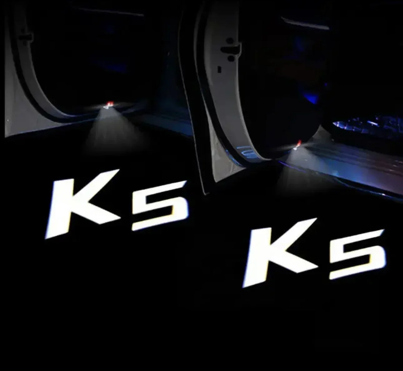 2pcs LED Door Logo Light Laser Shadow Projector Light Car Door Welcome Lights For KIA K5 OPTIMA Car Accessories