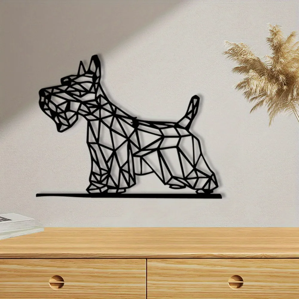 Powder-Coated Scottish Terrier Wall Art Vintage Scottie Dog Statue Fence Decor Great Gift for Dog Lovers