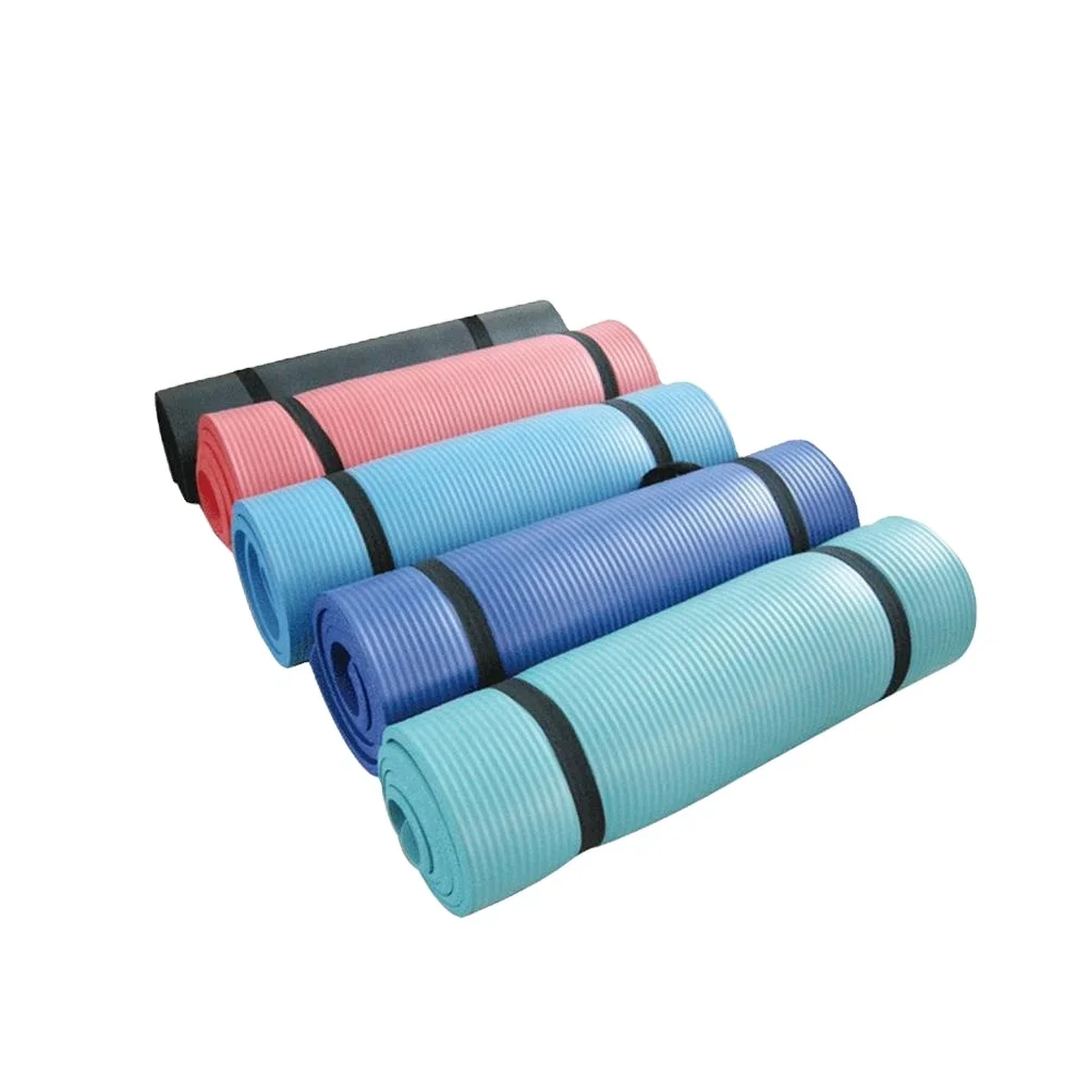 Wholesale Non-slip NBR Yoga mat with straps