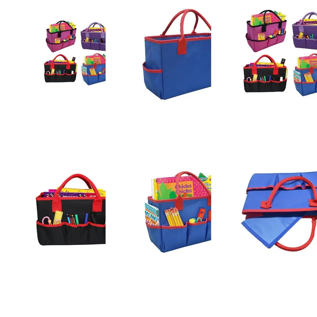 

Сумка-тоут для рукоделия с 6 карманами и ручками, принадлежности для школьных и художественных студий, канцелярских