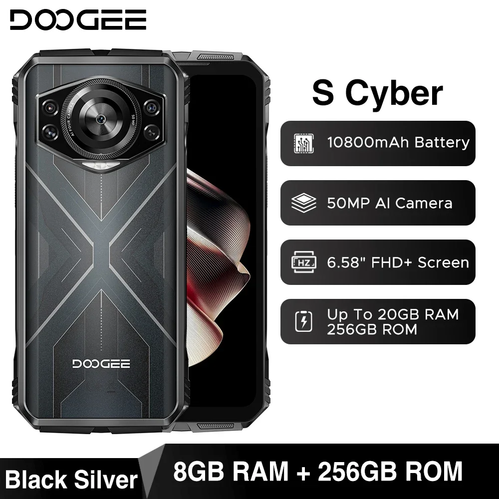 DOOGEE S Punk Rugged Smartphone 2024, 16(6+10) GB+256GB/1TB Telefono DOOGEE S Punk Rugged Smartphone 2024, 16(6+10) GB+256GB/1TB Telefono