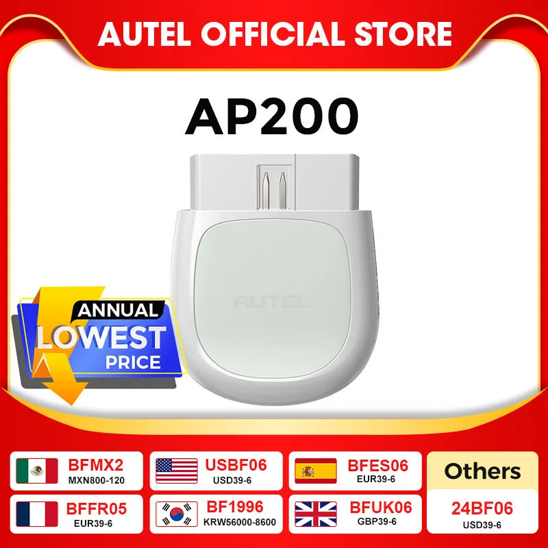 Autel AP200 Bluetooth OBD2 Scanner Automotivo OBD 2 TPMS Code Reader Car Diagnostic Tool Full Systems Scan Tools before 2017