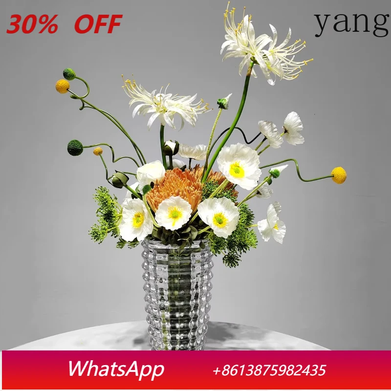 

LH Modern Simple Flower Art Coffee Table Side Cabinet Flower Arrangement Simulation Flower Ornament
