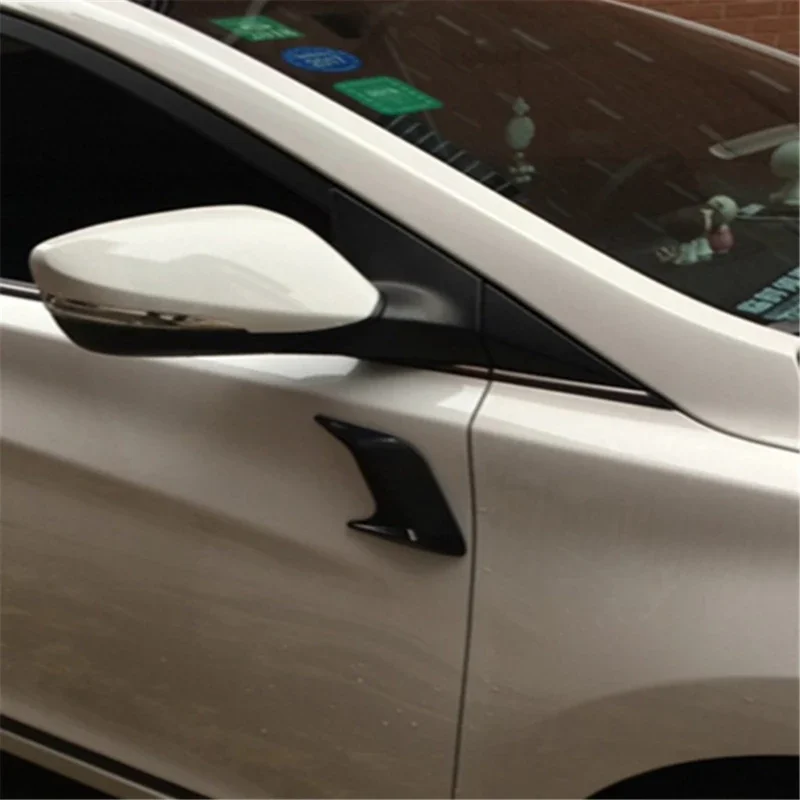 2 Stück ABS-Kunststoff Auto-Seitenluftauslass, Kotflügel-Lufteinlassverkleidung, Auto-Modifikationszubehör, Shark Cheek Lufteinlassverkleidung, Fake-Motorhaubenlüftung – Detail 3