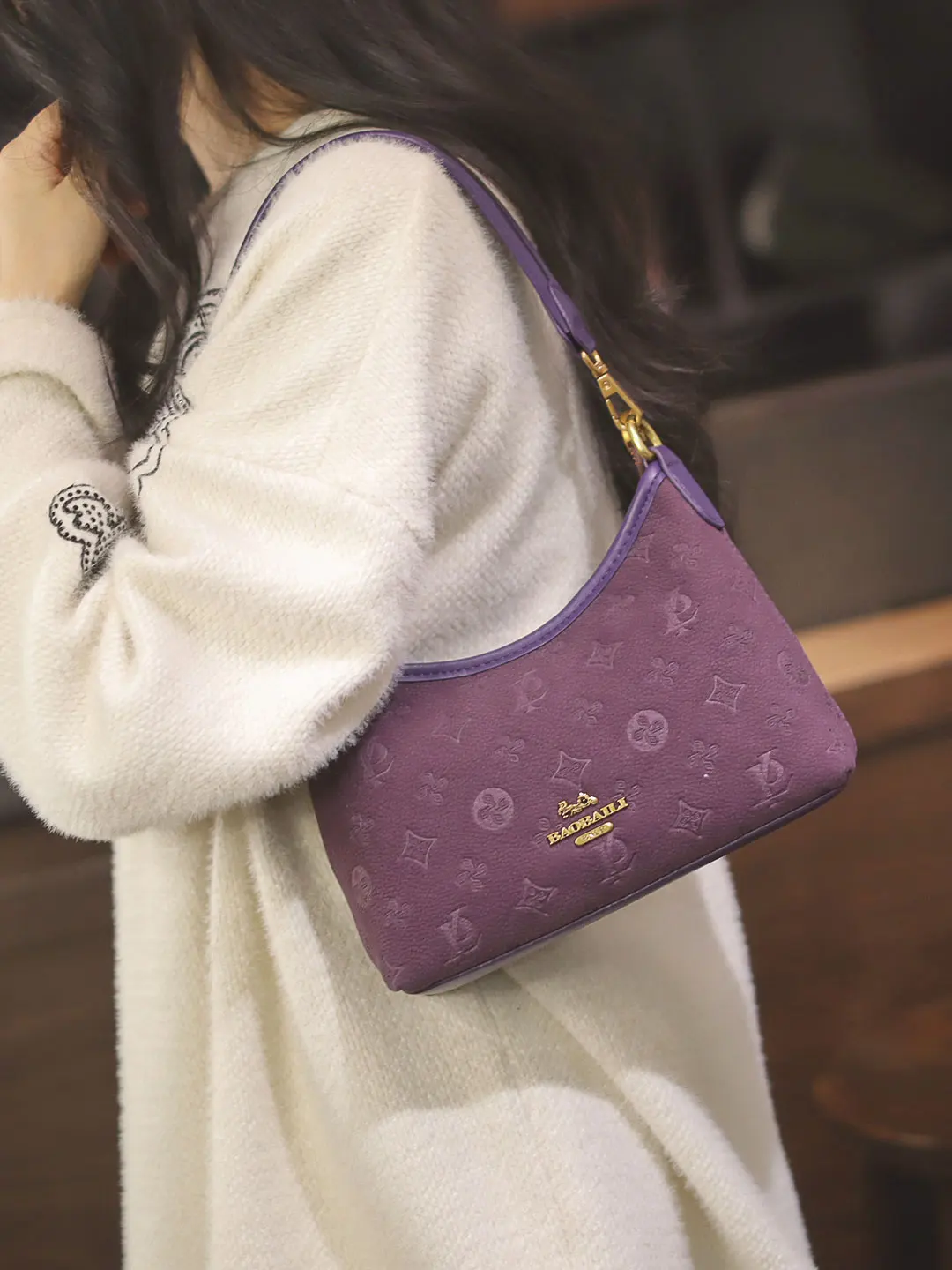 

Уникальная женская сумка Sli 2026: Новая модная высококачественная сумка-полумесяц через плечо для лета, мягкий полиэстер