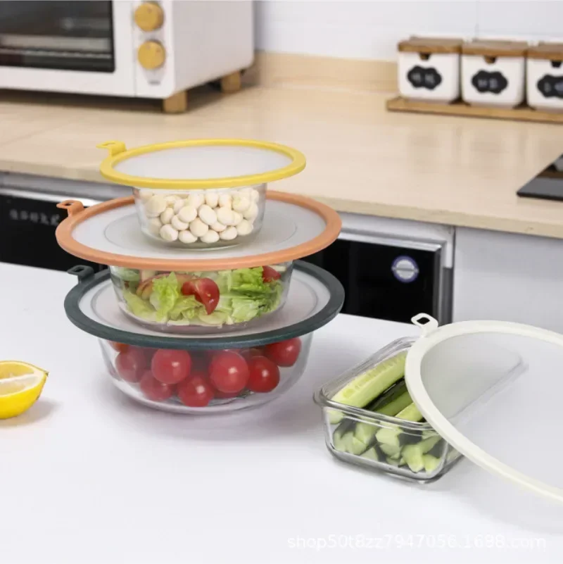 S/L Reusable Food Covers Silicone Bowl Lids Cup Seal Covers Prevent Dust and Flies Universal Leakproof Bowl Stretchy Wrap Cover