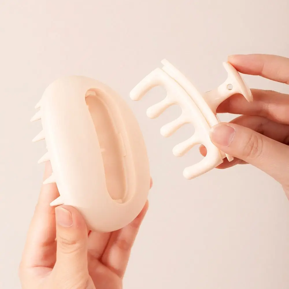 Silicone 2 in 1 Silicone Comb Hair Care Bath Scalp Massage Brush Soft Comfortable Hampoo Hair Washing Comb hair Salon