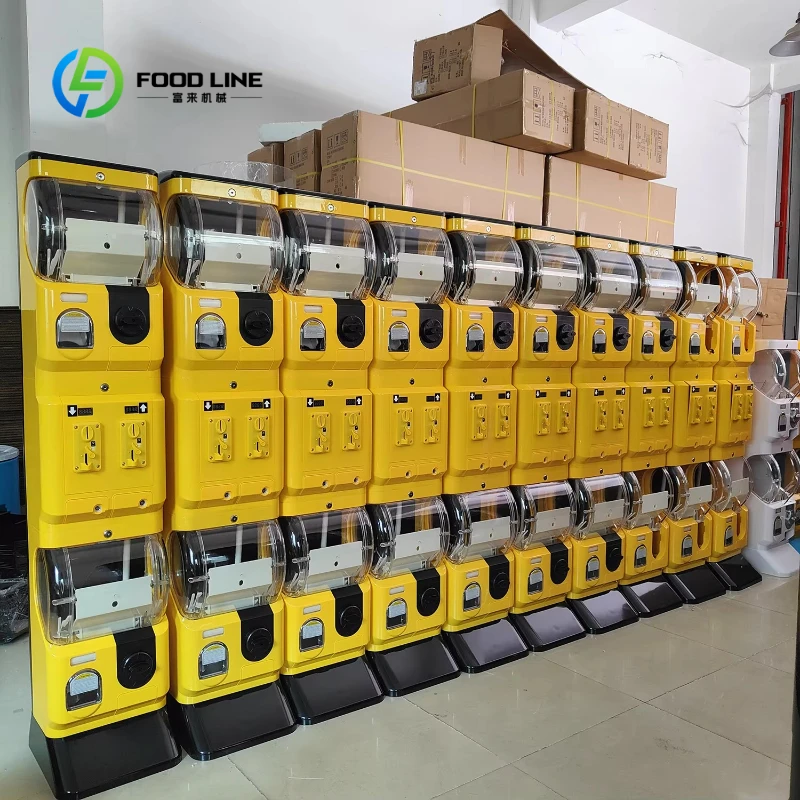 Customized Wholesale New Style Double Layer Surprise Capsule  Toys for Vending Machine Vending Twisted Egg Game Console