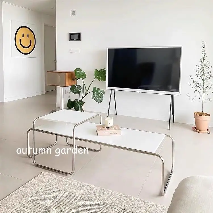 

Кофейный столик в средневековом стиле из нержавеющей стали, низкий квадратный столик, комплект