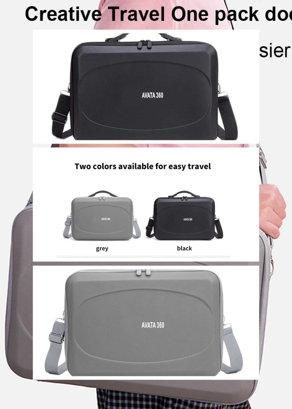 

Для Avata 360 Creative Travel One Pack, для DJI Avata 360 Motion Combo: жесткий портативный кейс-сумка для комплекта Fly More Kit
