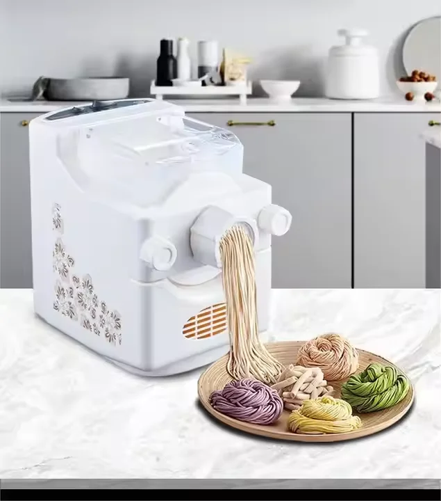Automatic Electric Small Household Pasta Maker 220V Motor Macaroni Noodle Machine Fresh Flour Mill Pasta Noodle Macaroni