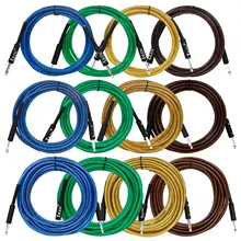 IRIN-Cabo Áudio para Baixo Elétrico, Linha de Redução de Ruído, Cabo de Áudio, Acessórios e Peças, Plugue 6.5mm, 3m, 6m, 10m