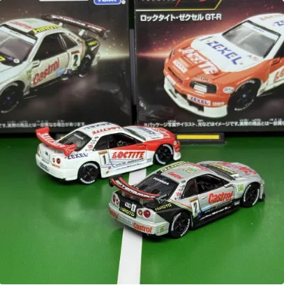Original Takara TOMY Tomica Auto Premium Racing Diecast Metallmodell Carro Spielzeug für Jungen Nissan Skyline GTR ARTA R34 Loctite Geschenk