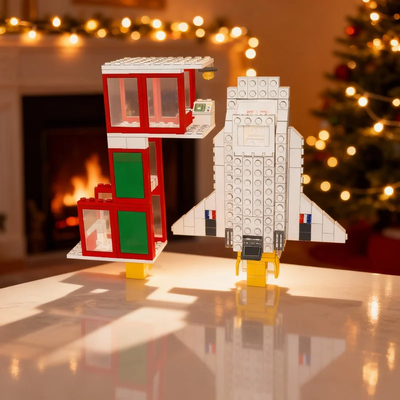 

236pcs MOC Town Classic Space Shuttle Model Building Blocks Toy Architecture Christmas Gifts Creative DIY Idea Education