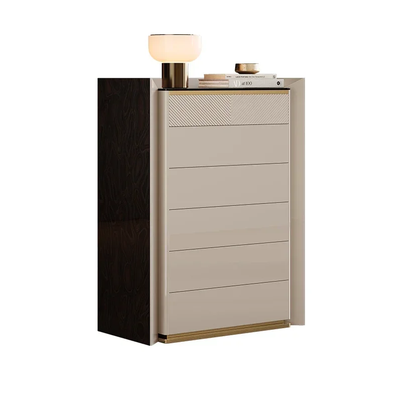Italian high-end light luxury chest of drawers cloakroom jewelry jewelry cabinet minimalist bedside cabinet9338
