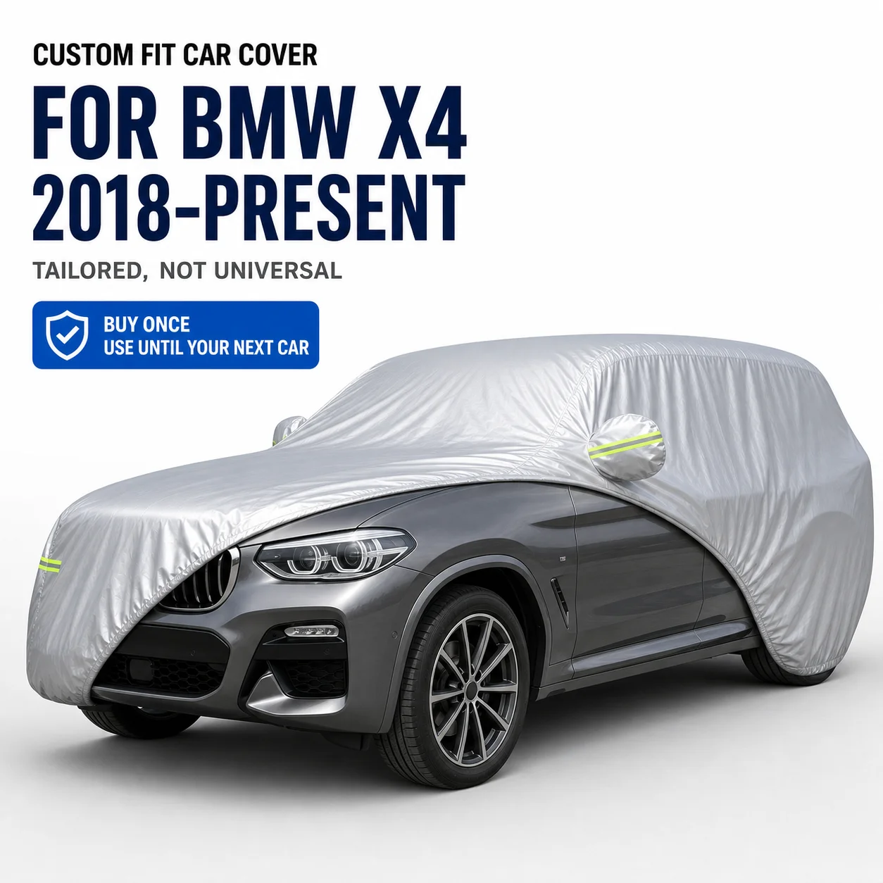 For BMW X4 2018-Present Exterior Car Cover Custom Fit Car Sun Protector Waterproof Dustproof Car Outdoor Protection