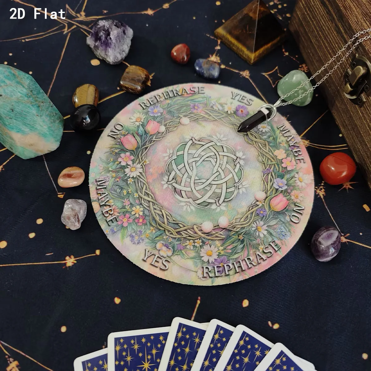 Mandala Flower Of Life Witch Swing Hammer Mat Botanical Magic Meditation Decision Mat For Astrology Oracle Card  Pad Dorm Decor