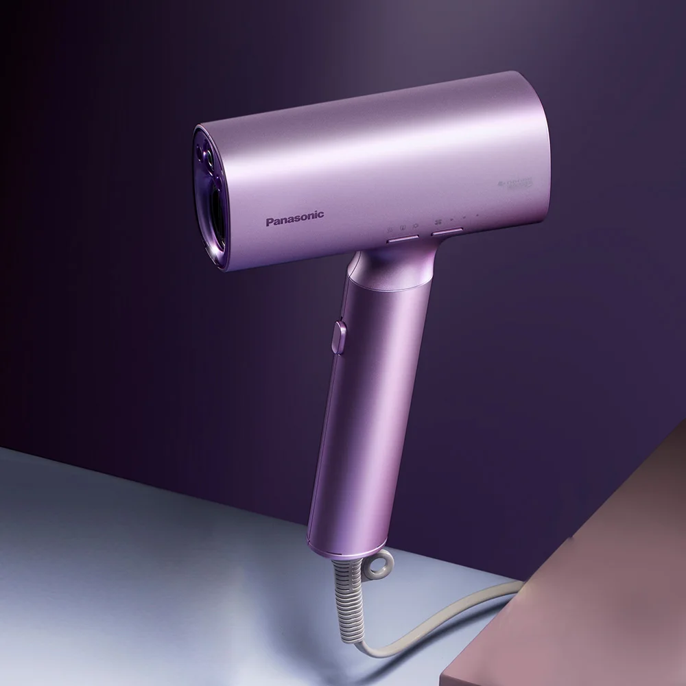 مجفف الشعر باناسونيك Nanoyi تكنولوجيا العناية بالرطوبة 1200 واط فوهة ذكي الهواء الساخن والبارد 3 درجات الحرارة مجفف الشعر المنزلي