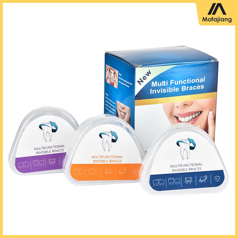 Three-stage Orthodontic Braces Tooth Tray Mouth Guard Dental Braces Teeth Trainer Alignment Mouthpiece Adults Dental Appliance