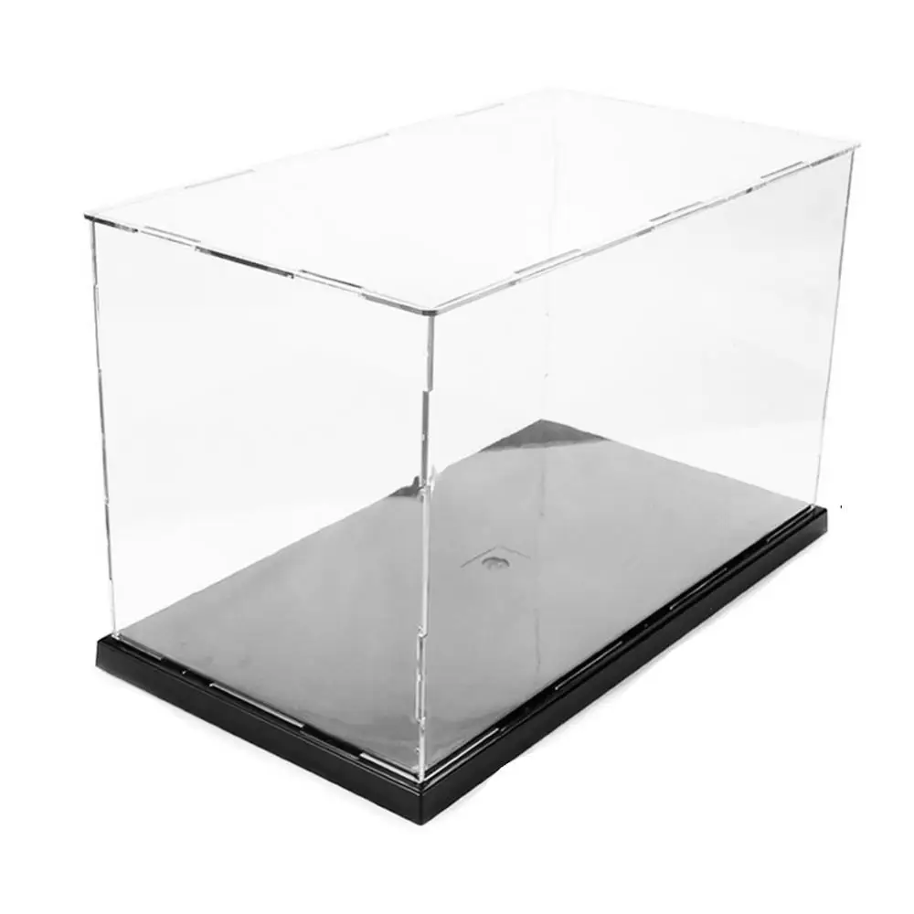 DIY Assembly Transparent Acrylic Display Case Car Boat Toy Model Storage Box Organizer Stand Dustproof Protection Showcase