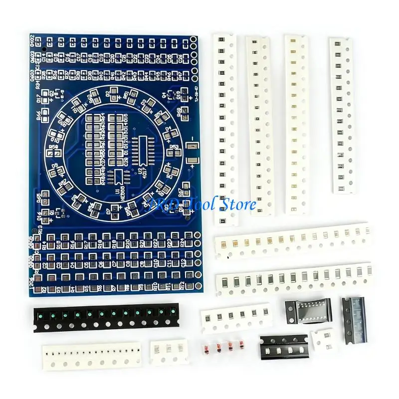 A2UD Soldering Training with Rotating LED Light Circuit & Detailed Schematic 5V LED Rotating Light for Beginners