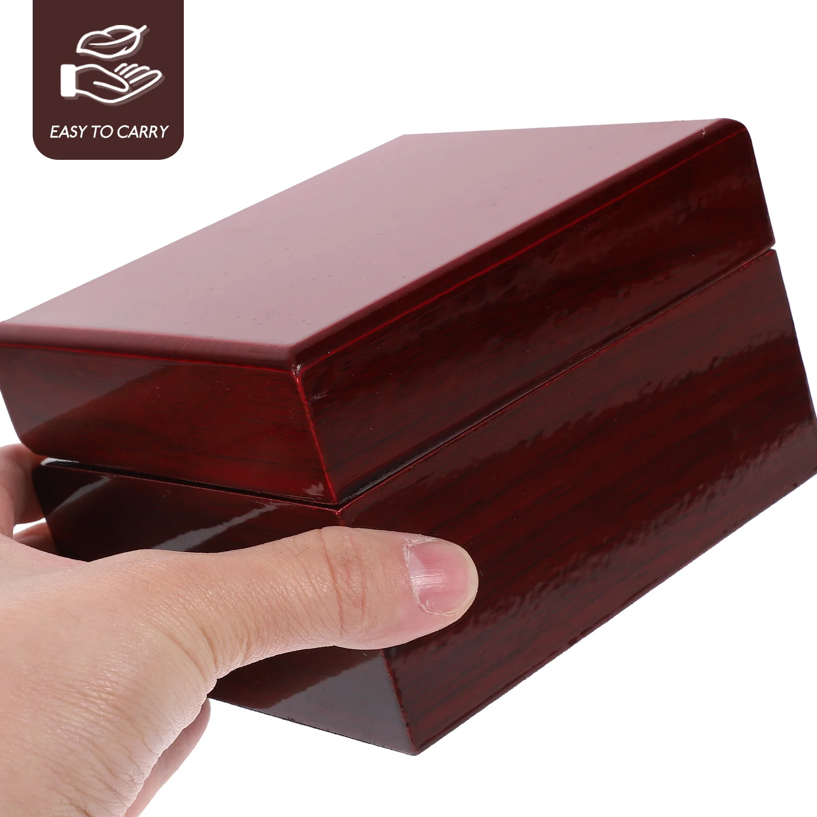 

Red Bracelet Box Storage Case with Lid for Gift Package Jewelry Display Wooden Watch Box for Store Luxury Watch Holder