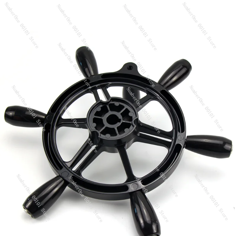 15inch Marine Stainless Steel Steering 6-Spoke Wheel With handle Boat Accessories Fit For Boat