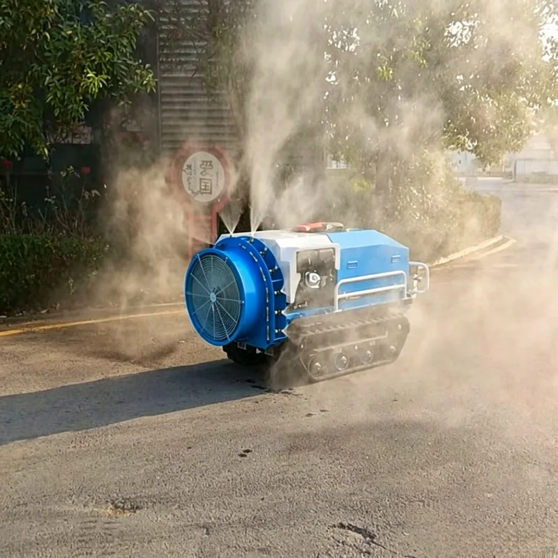 Automatic Remote Control Crawler Sprayer High-Pressure Air Blast Agricultural Sprayer with Large Tank