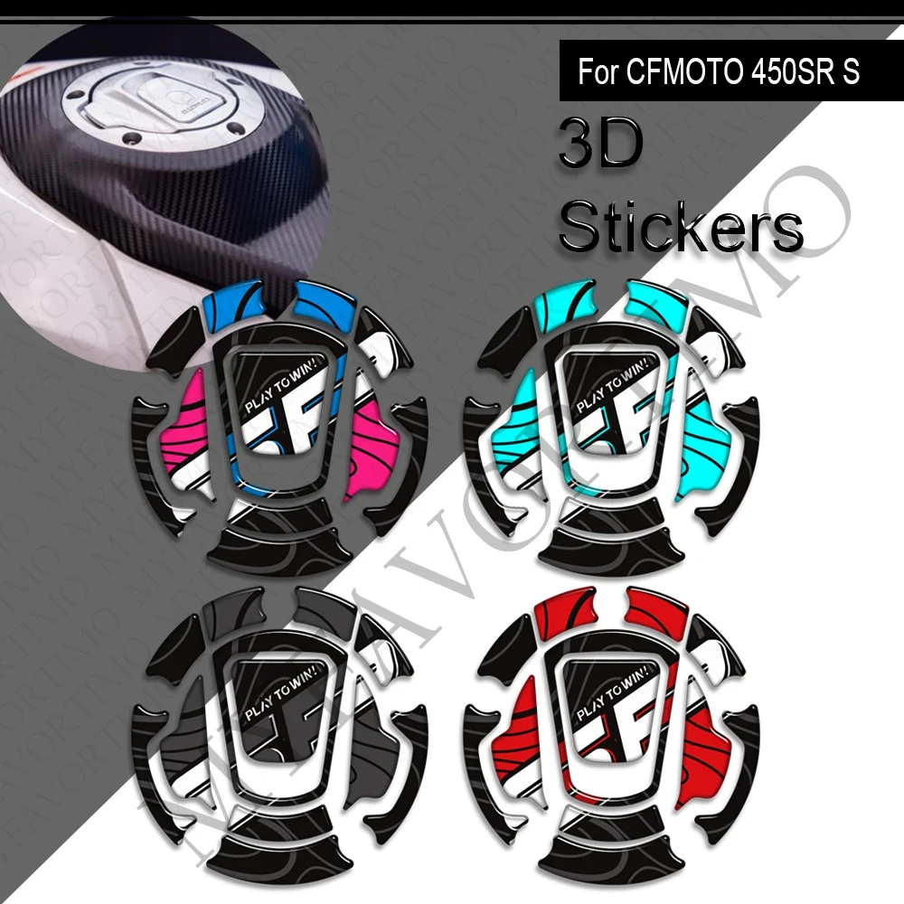 

Motorcycle For CFMOTO 450SR S 450 SR 450SRS 2023 2024 2025 Tank Pad Side Grips Gas Fuel Oil Knee Protector 3D Stickers Decals