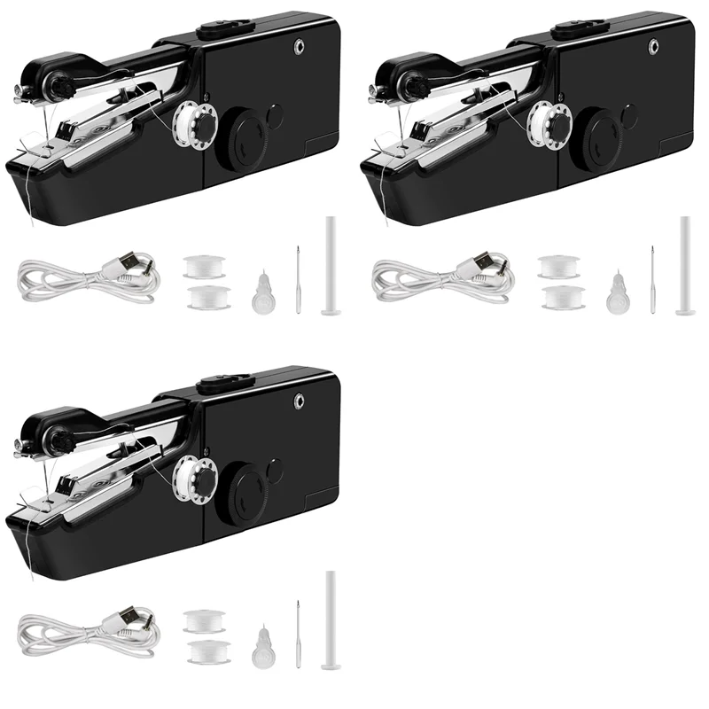 

A88E-3X USB электрическая ручная швейная машина, беспроводная мини-швейная машина для быстрой ремонта джинсовой шторы, кожи