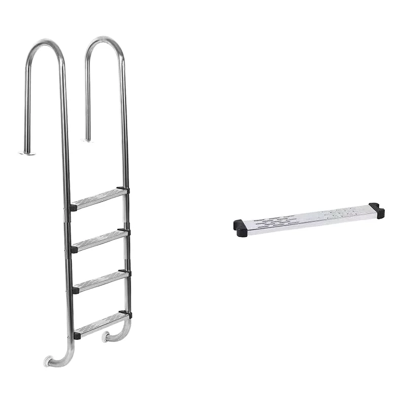 

Durable 3-Step Metal Swimming Pool Ladder with Anti-Slip Safety Rail Easy Install Essential Access Equipment for Pool Usepromote