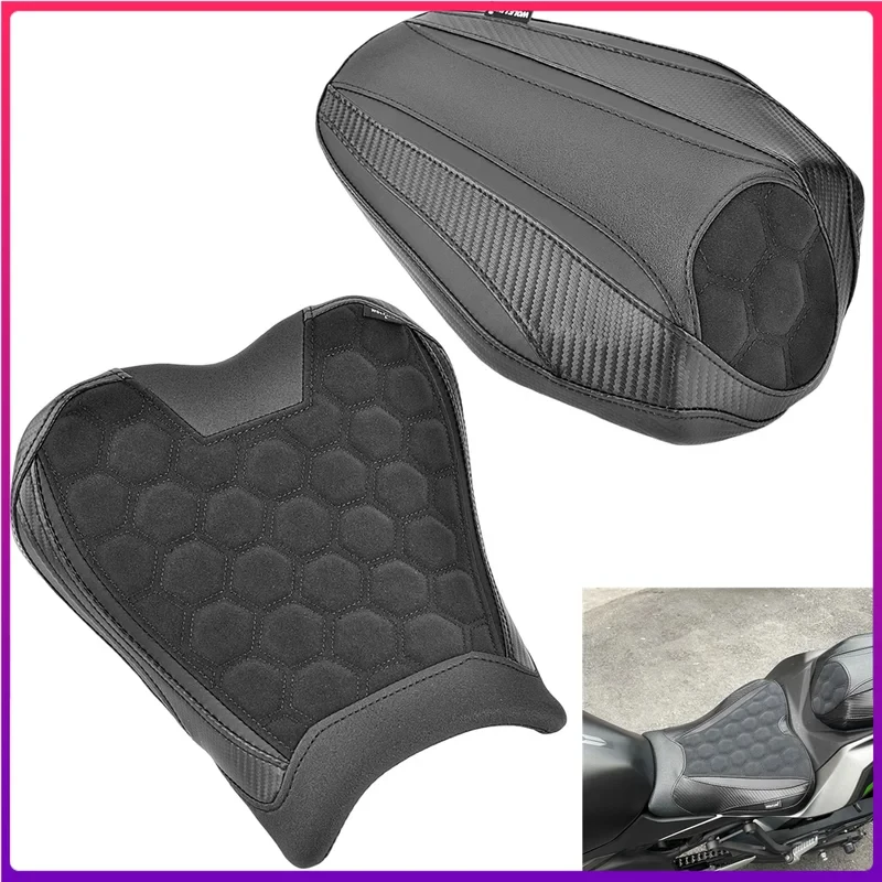 For ZX-4R ZX-4RR Front Rider Rear Seat Cushion For Kawasaki ZX4R ZX4RR Driver Passenger Seat Motorcycle 2023-2024 view 2