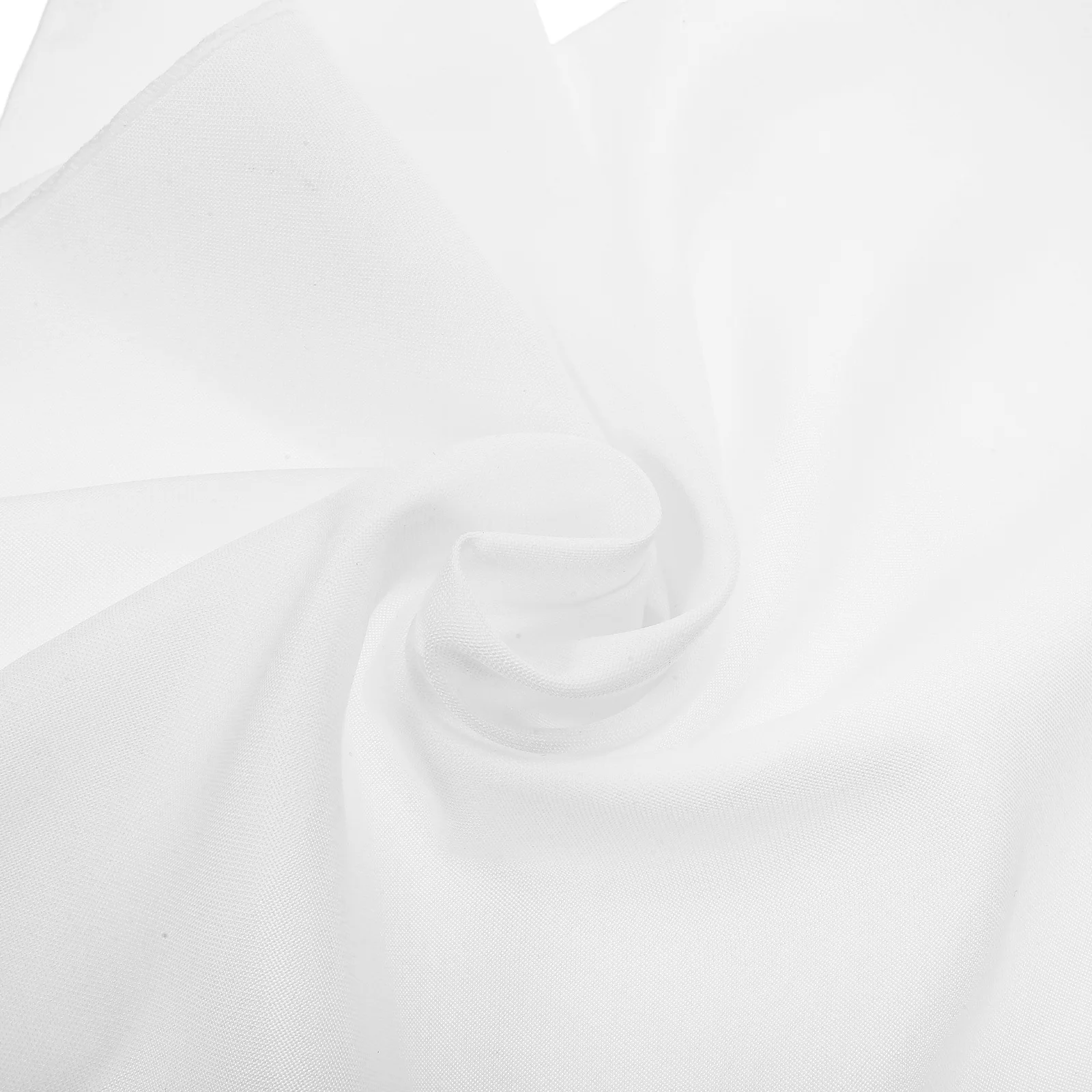 12 قطعة مناديل القماش الأبيض البوليستر 17x17 بوصة قابلة لإعادة الاستخدام وقابلة للغسل عشاء المناديل الزفاف مأدبة مطعم الحفلات