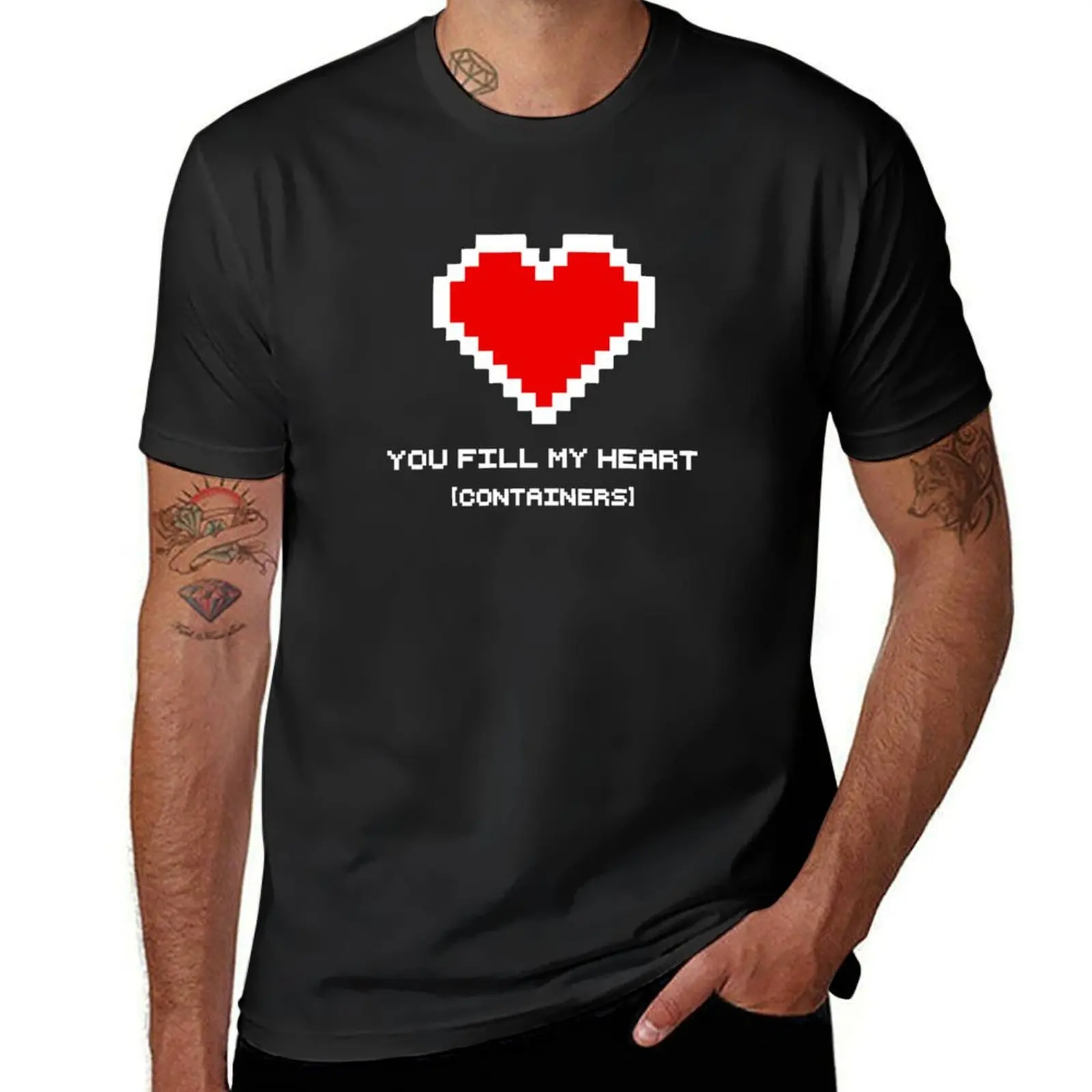 You Fill My Heart (Containers) T-Shirt customs sublime mens vintage t shirts