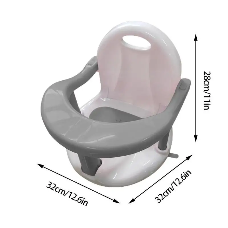 Baby Bath Chair Non-Slip Infants Baby Bath Chair Infant Baby Bath Seat Shower Chairs Backrest Support And Suction Cups Bathroom