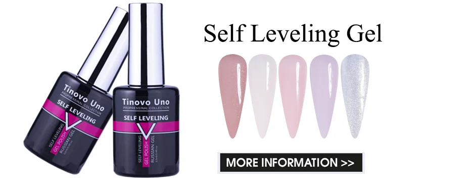 Tinovo Uno 50 ml starker Gummi-Basislack, Decklack, Maniküre, UV-Gel-Nagellack, super glänzender Topcoat, kein Abwischen, klarer, dicker Gel-Lack – Detail 3