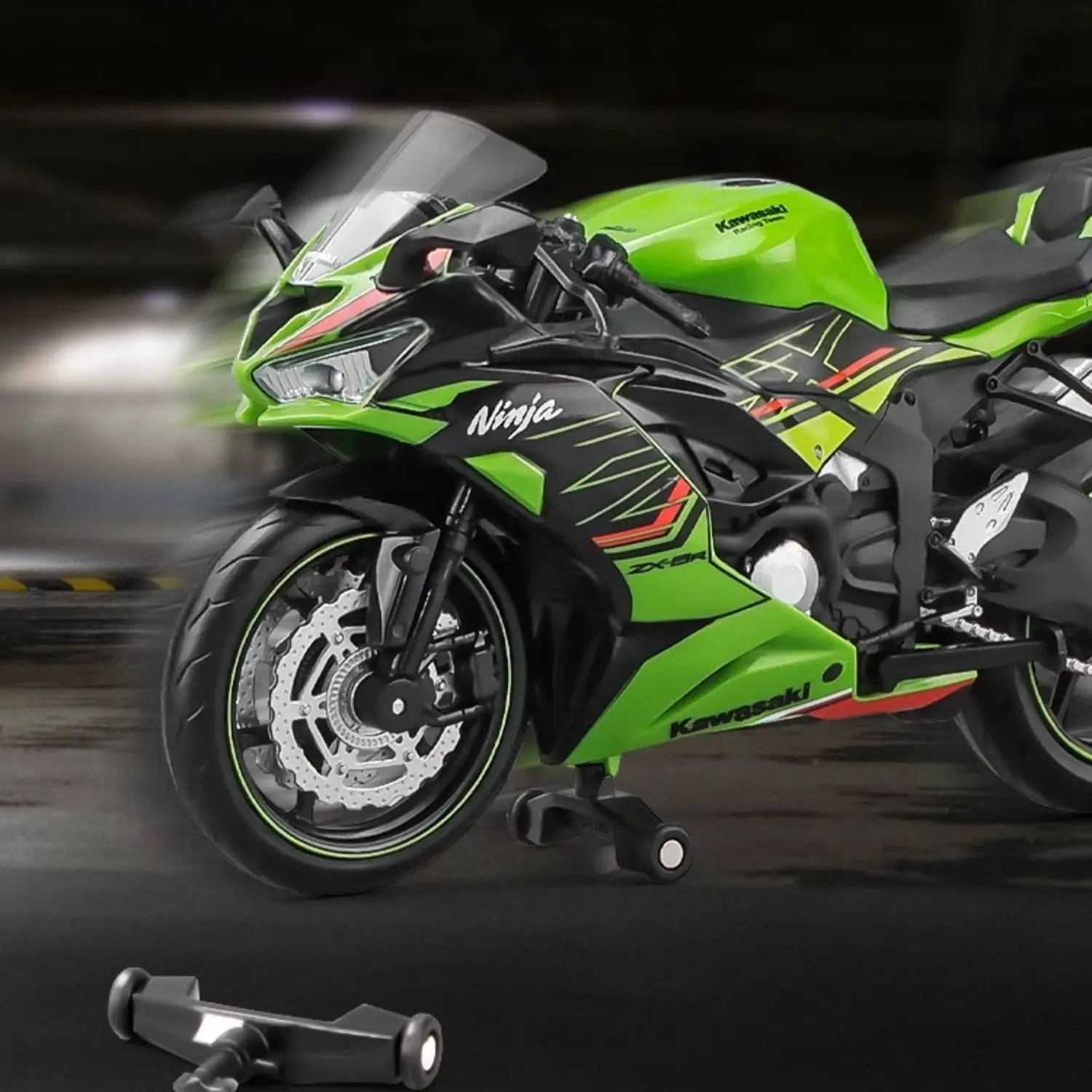 1/12 kawasaki ninja ZX-6R motocicleta brinquedo 1:12 rmz cidade