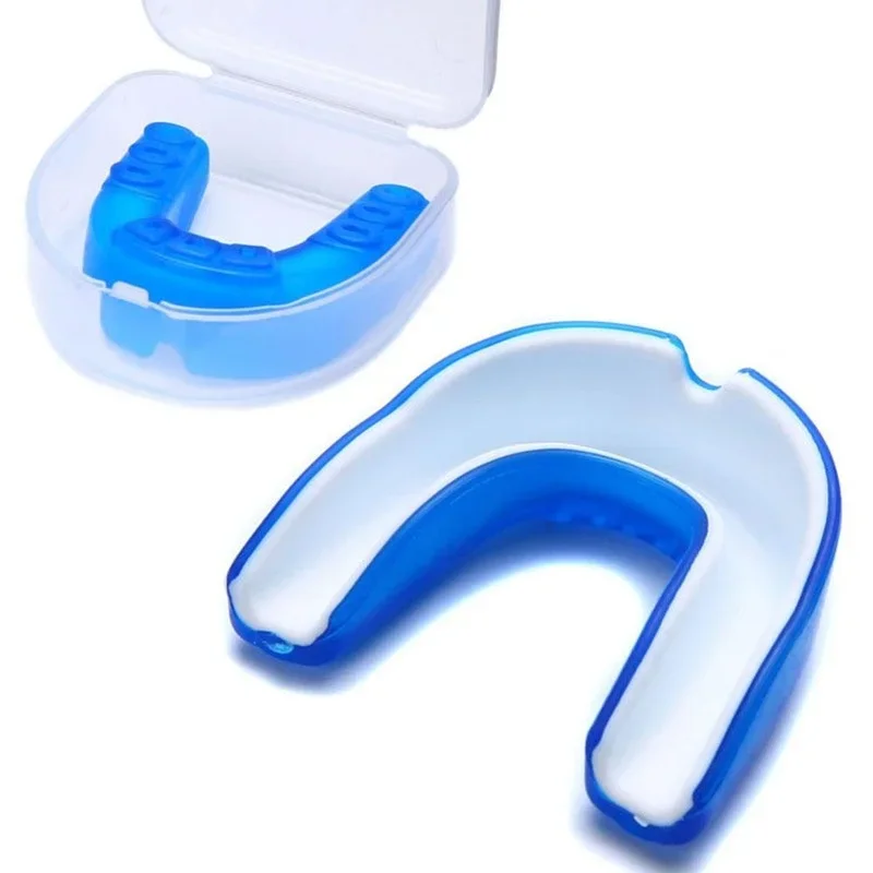 Adult Silicone Boxing Protective Belt Box Mouthguard Professional Training Gadget Karate Sports Braces Non-toxic Transparent