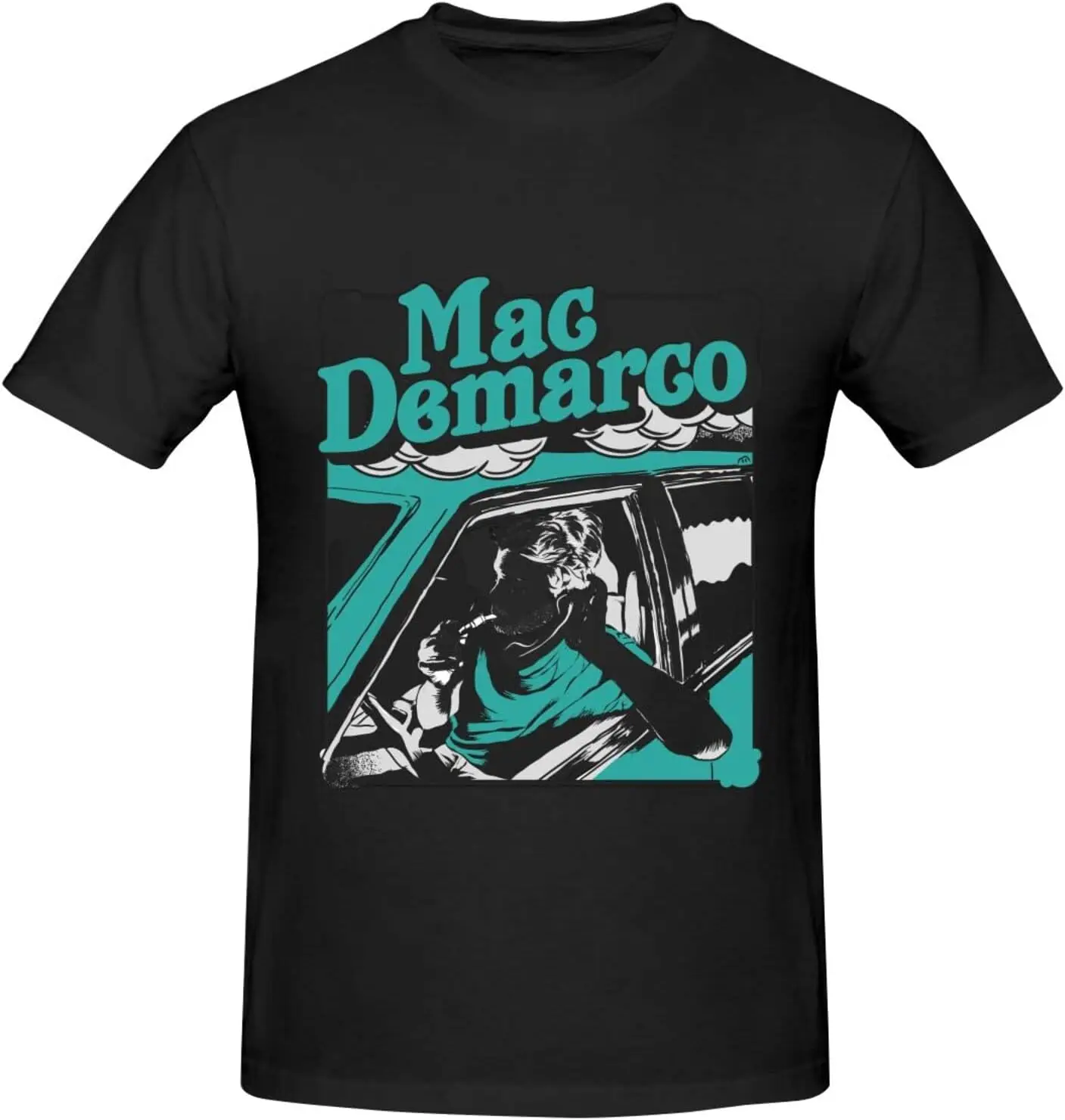 Mac Demarco T Shirt Man Soft Classic Short Sleeve Crew Neck Cotton Workout Unisex Tees Tops Black