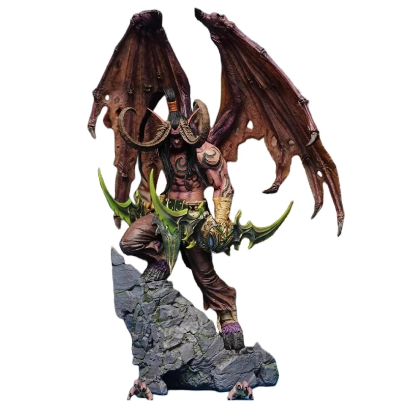 

1/4 Resin Tf Studio Warcraft Illidan Stormrage Game Action Figure Collectible Statue Ornament Model Garage Kit Doll Toys Gift