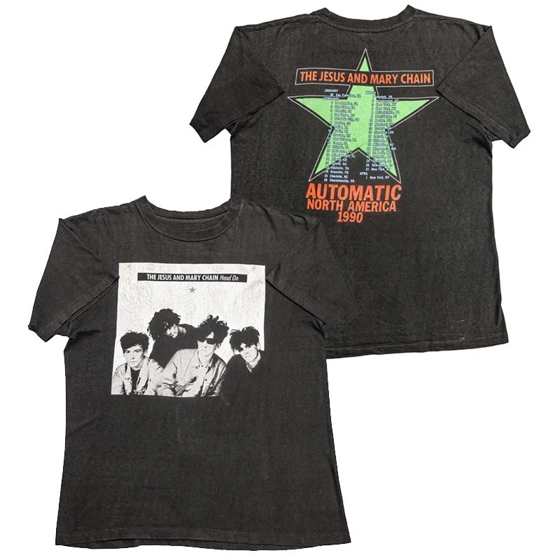 Fit The Jesus and Mary Chain Band Alternative Rock Post-punk American Streetwear Short-sleeved Men's T-shirt