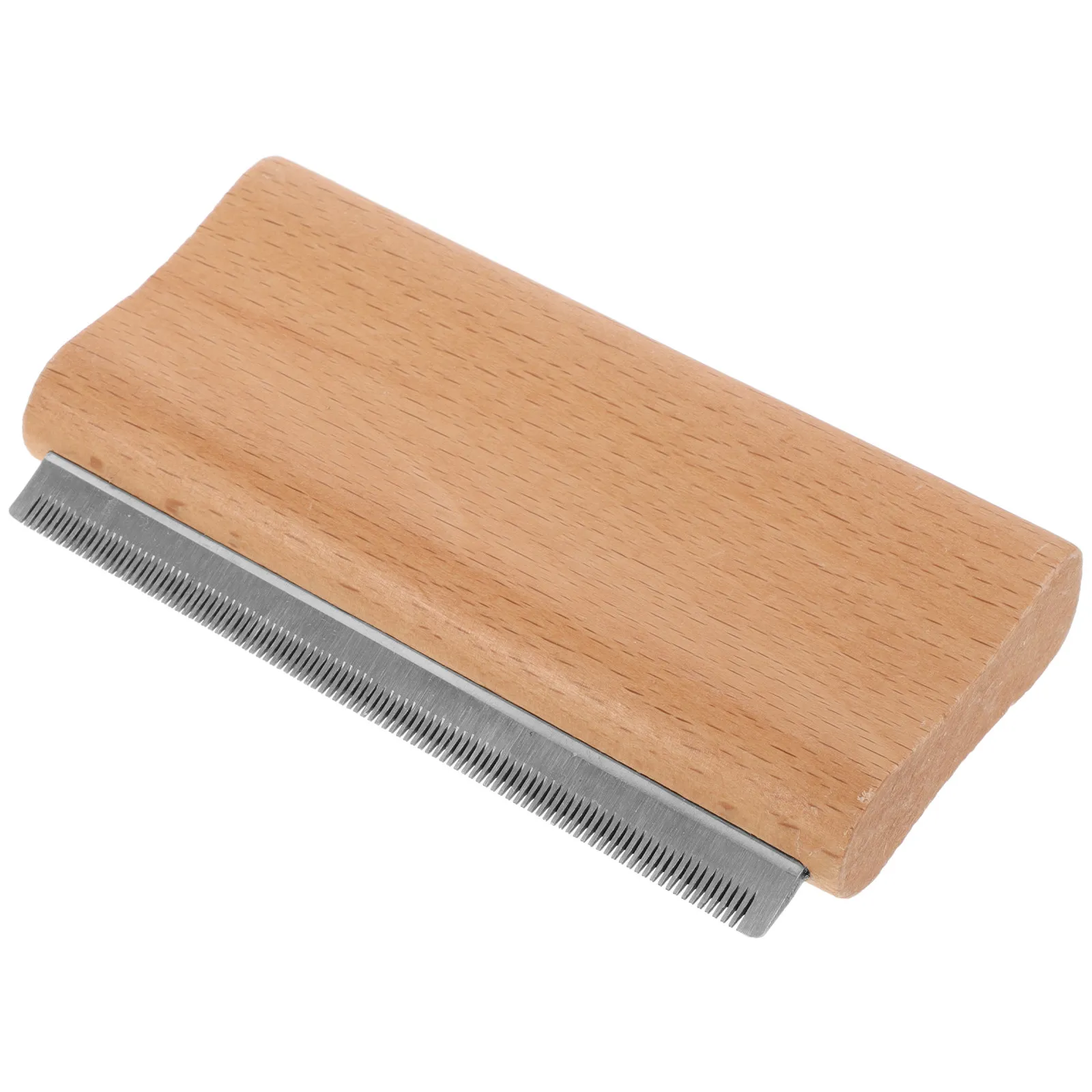 Professional Horse Deshedding Scraper Brush Ergonomic Handle for Grooming Bathing Cleaning Livestock Cattle Dog Horse Grooming