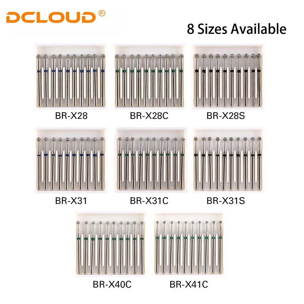 Dental Diamant Bohrer 10 teile/schachtel Bohrer Ball Runde FG 1,6mm Bohrer für High Speed Handstück Edelstahl Polieren Burs zahnarzt Werkzeug – Detail 1