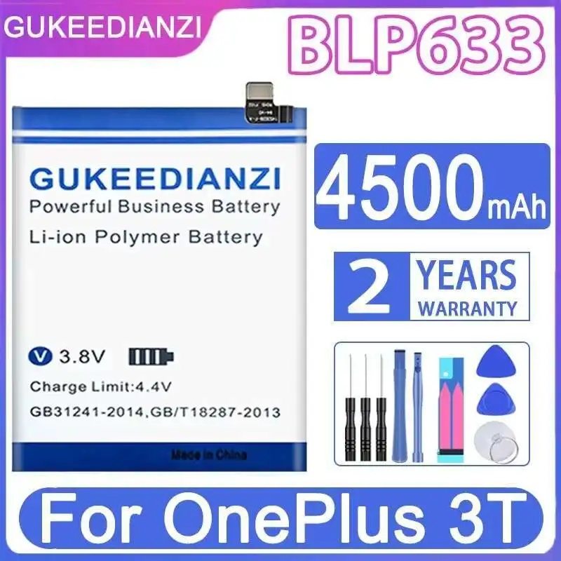 

Аккумулятор мобильного телефона BLP633 4500 мАч для замены Oneplus 3T Premium