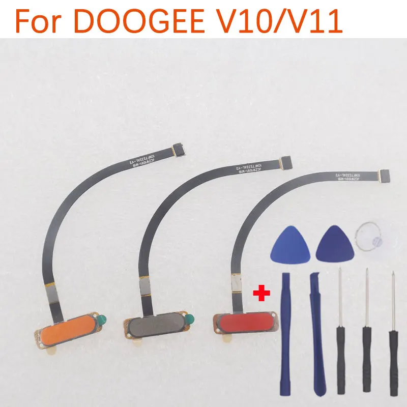 New Original DOOGEE V11 V10 Fingerprint Button Sensor flex Cable FPC For DOOGEE V11 Smart Phone