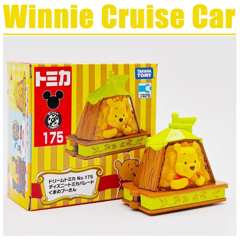 TAKARA TOMY Tomica DISNEY MOTORS NO.175 Winnie Cruise Car Alloy Toy Motor Vehicle Diecast Metal Model Gifts