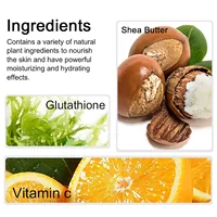 AILKE Crème au beurre de karité au glutathion et à la vitamine C, éclaircissante, hydratante en profondeur, peau lisse, crème au beurre pour le visage et le corps, 100 ml 6