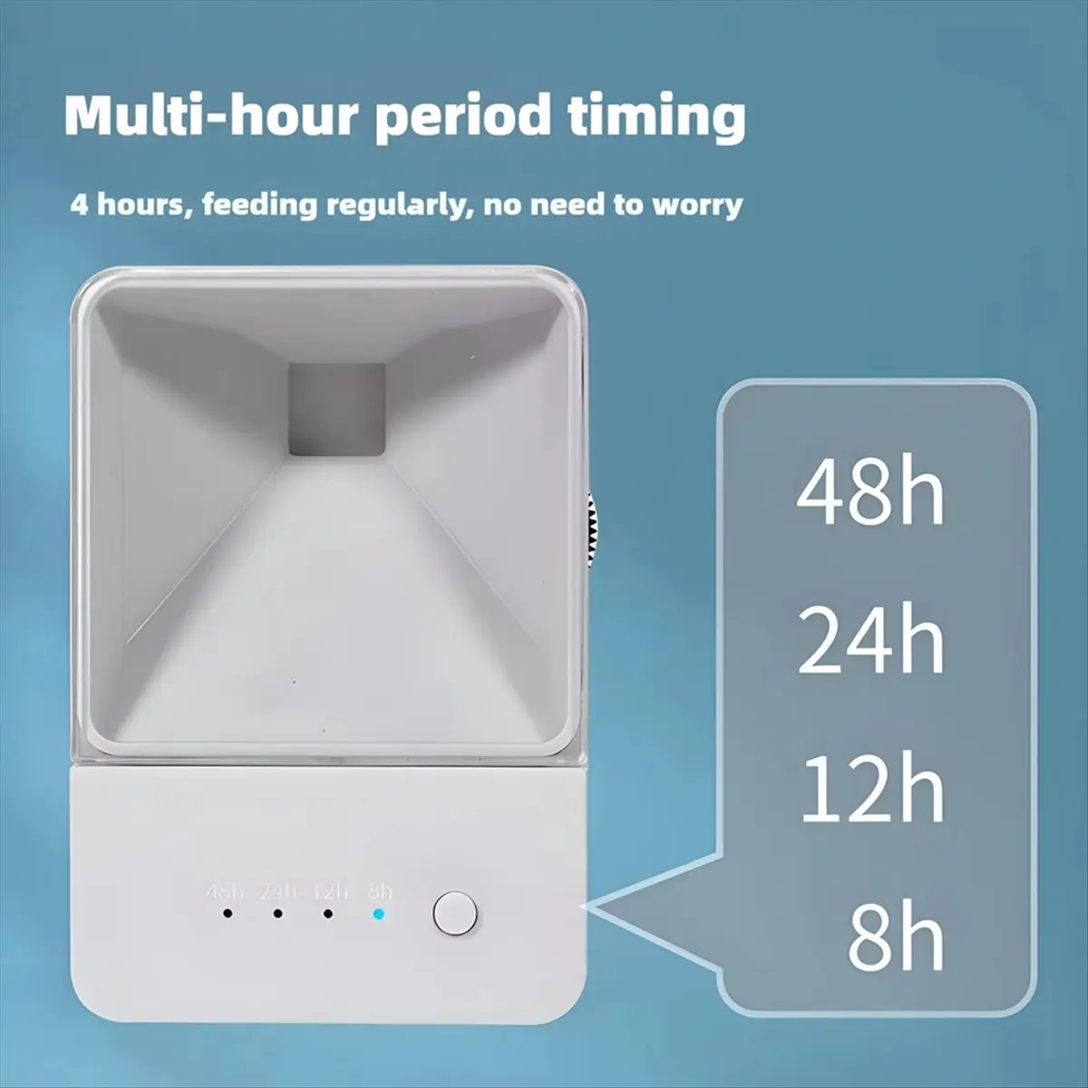 A78I Automatic Fish Feeder/Intelligent Feeder,4-Speed Timer,Maximum Support for 12MM Fish Food,Suitable for Turtles,Fishes A