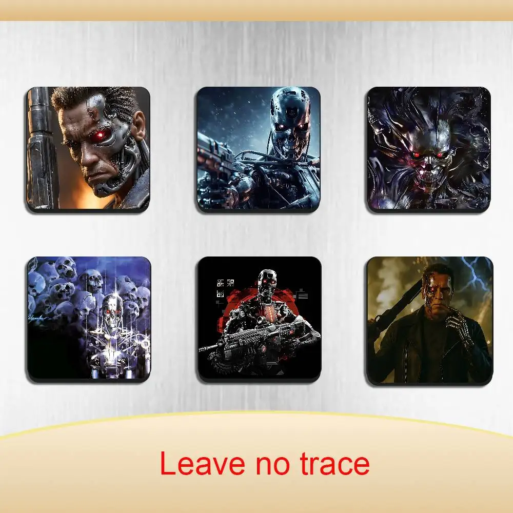 COOL GAME Resistance Terminator Black Square Plastic Fridge Magnet, for Magnetic Sticker No Trace Left, Durable